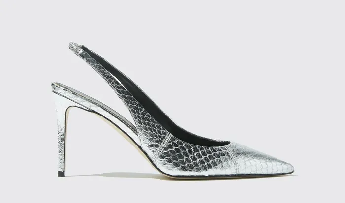 Scarosso Pumps Women Sutton Silver Elaphe Silver 8211 Elaphe