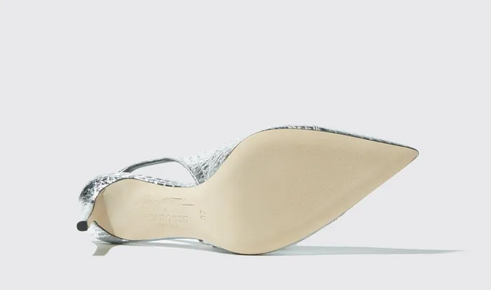 Scarosso Pumps Women Sutton Silver Elaphe Silver 8211 Elaphe