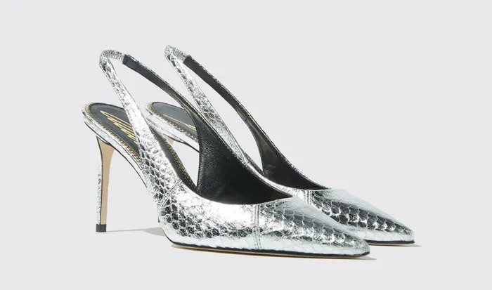 Scarosso Pumps Women Sutton Silver Elaphe Silver 8211 Elaphe