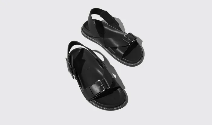 Scarosso Sandals Women Hailey Black Black 8211 Calf