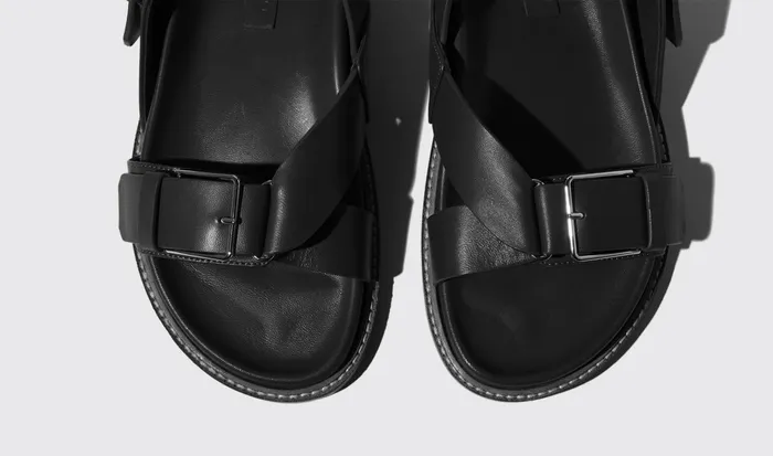 Scarosso Sandals Women Hailey Black Black 8211 Calf