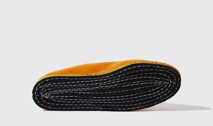Scarosso Slippers Women Valentina Ocra Velluto Yellow 8211 Velvet