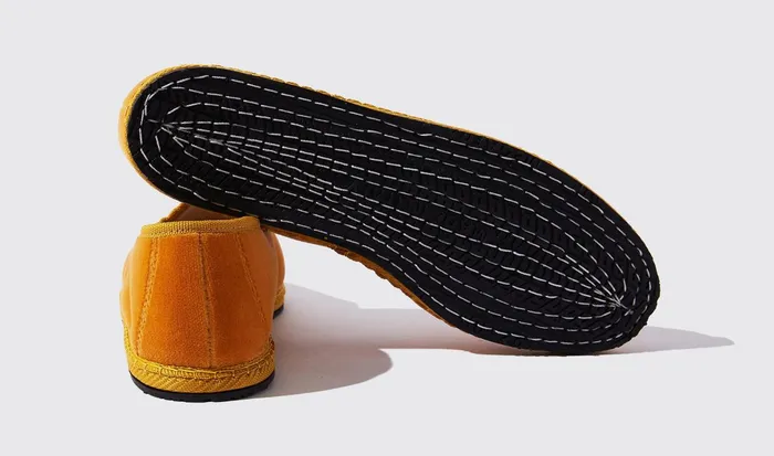 Scarosso Slippers Women Valentina Ocra Velluto Yellow 8211 Velvet