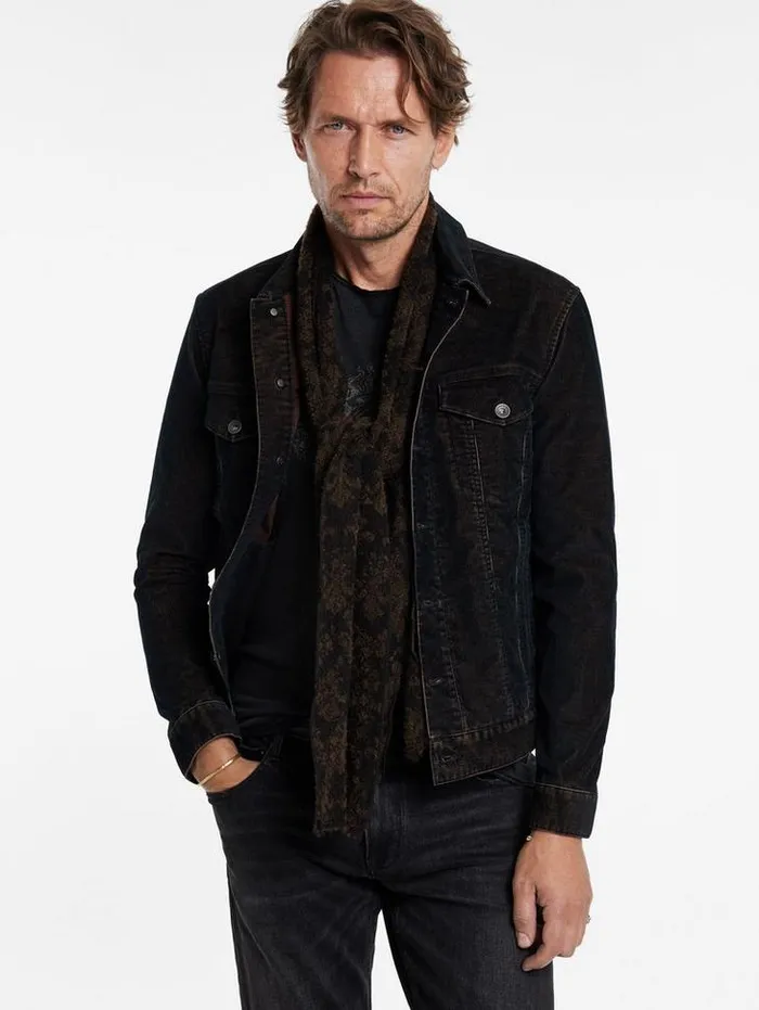 Scarves and Ties Men John Varvatos VIGO SCARF Old Bark