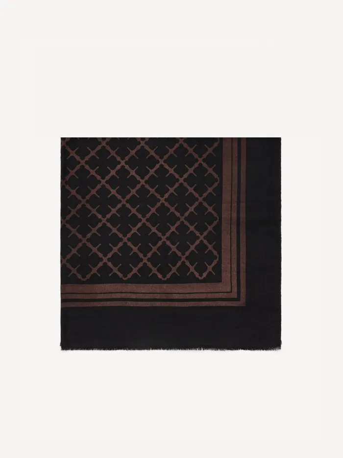 Scarves Women By Malene Birger Cornelis Wool Scarf Dark Chokolate