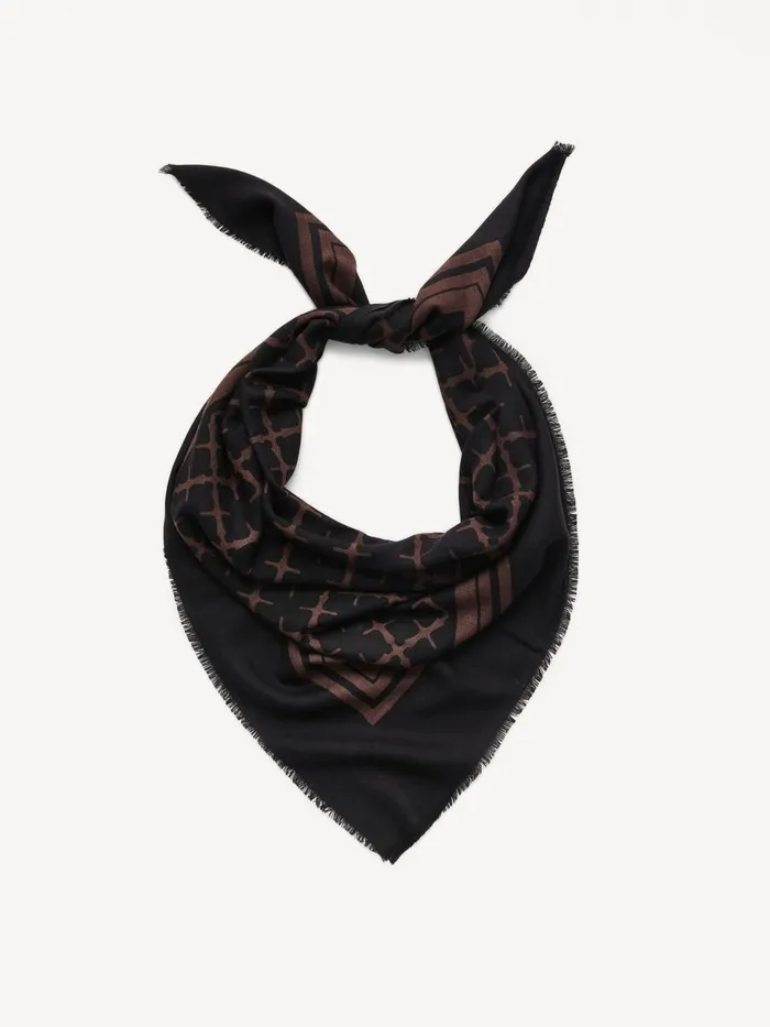 Scarves Women By Malene Birger Cornelis Wool Scarf Dark Chokolate