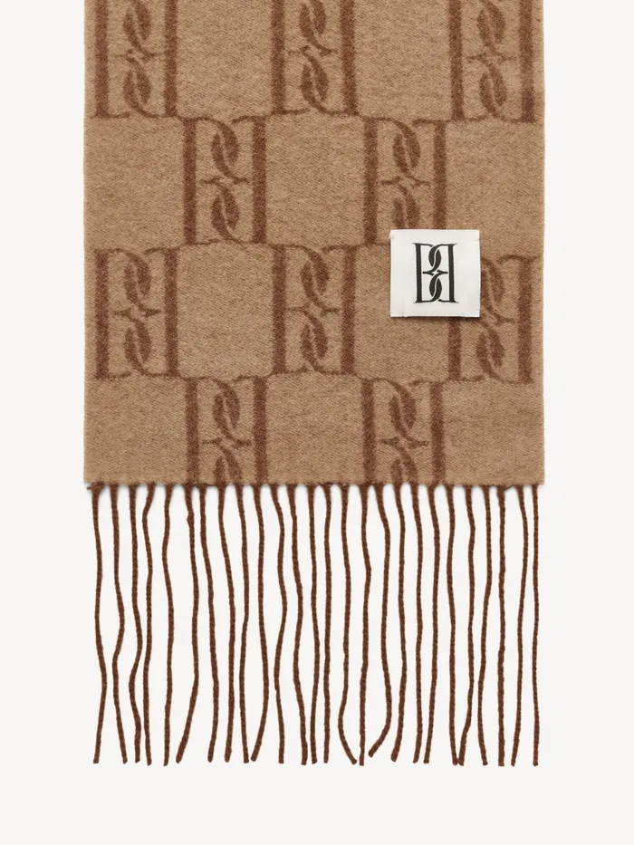 Scarves Women By Malene Birger Manno Wool Scarf Bison