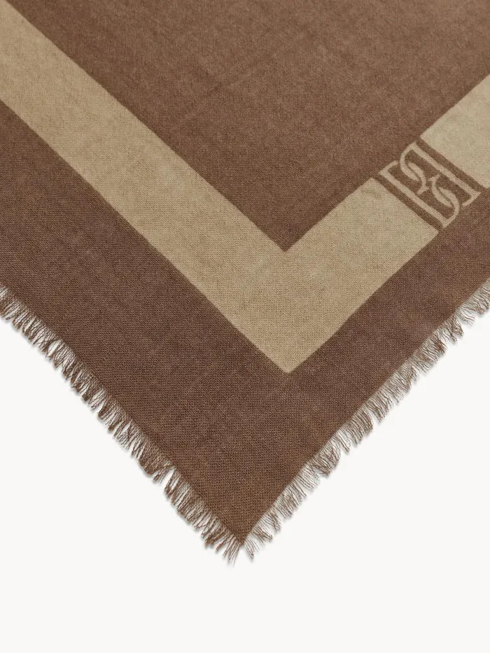 Scarves Women By Malene Birger Monlo Wool Scarf Mink