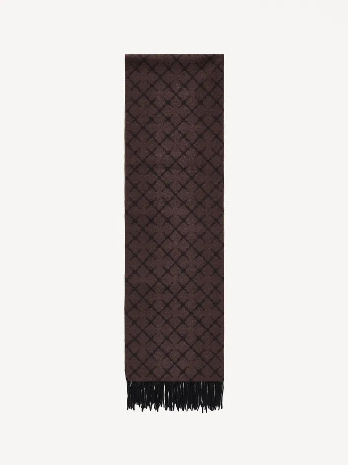 Scarves Women By Malene Birger Ortega CashmereBlend Scarf Dark Chokolate
