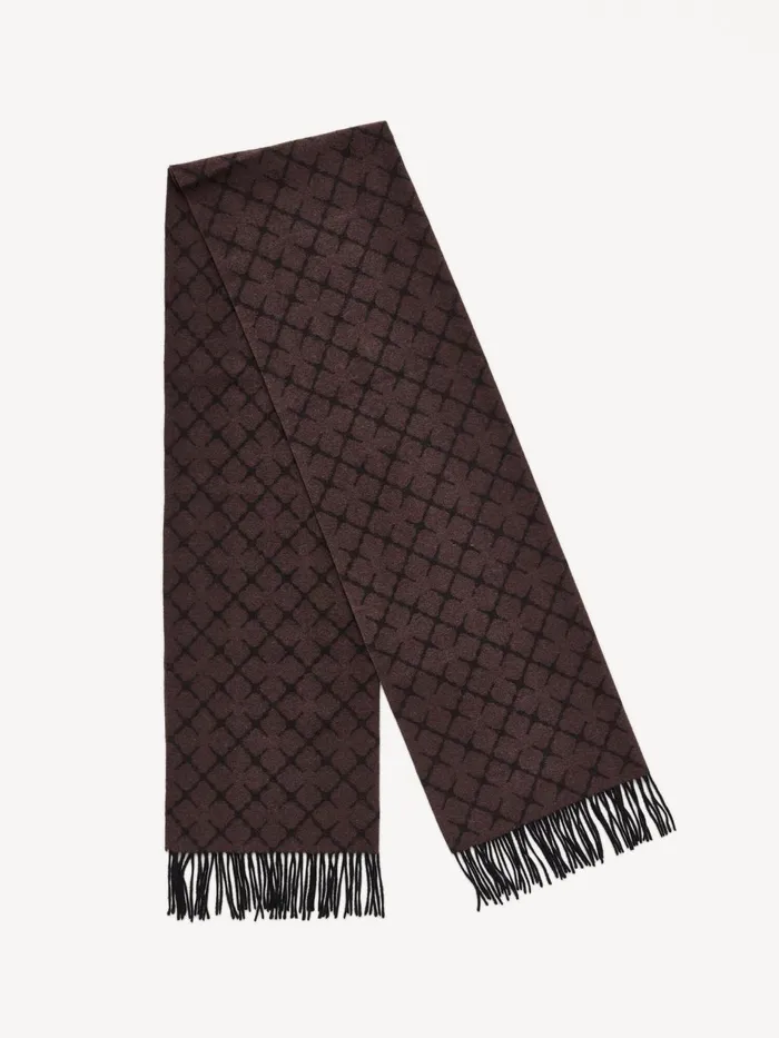Scarves Women By Malene Birger Ortega CashmereBlend Scarf Dark Chokolate