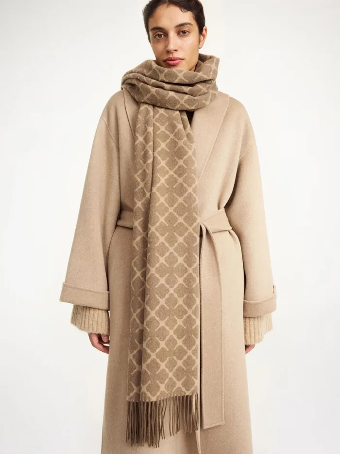 Scarves Women By Malene Birger Ortega CashmereBlend Scarf Light Brown
