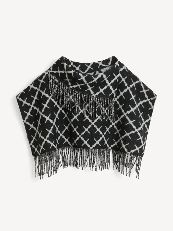 Scarves Women By Malene Birger Turtlos Wool Bib Light Grey Melange