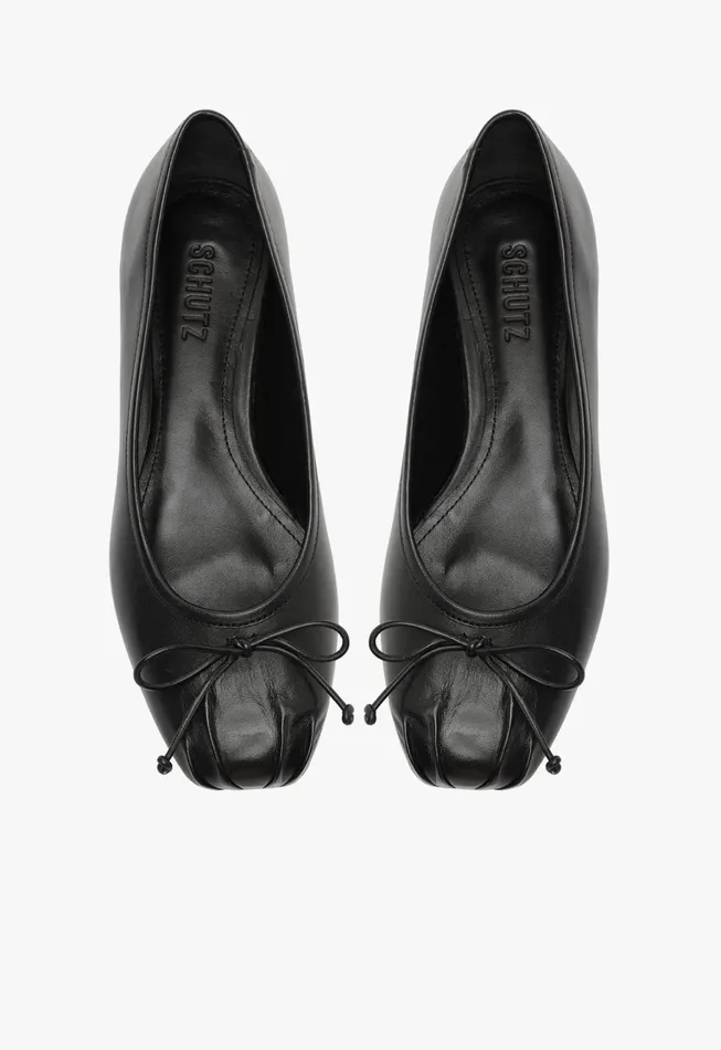 Schutz Shoes Ballerinas Women Arissa Draped Ballet Flat Black