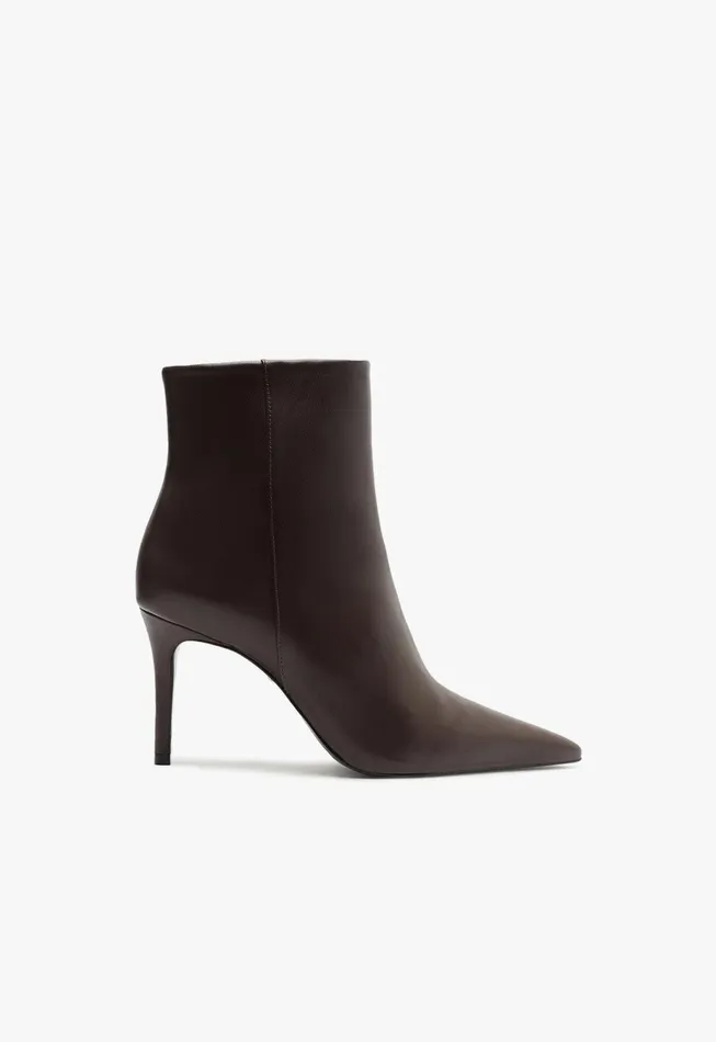 Schutz Shoes Booties Women Mikki Bootie Dark Brown