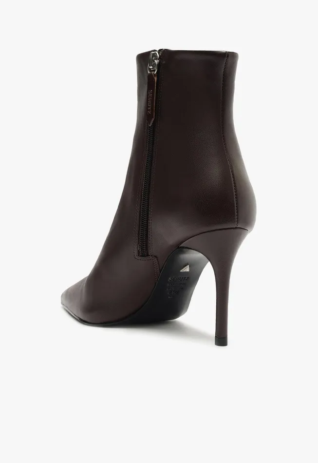 Schutz Shoes Booties Women Mikki Bootie Dark Brown