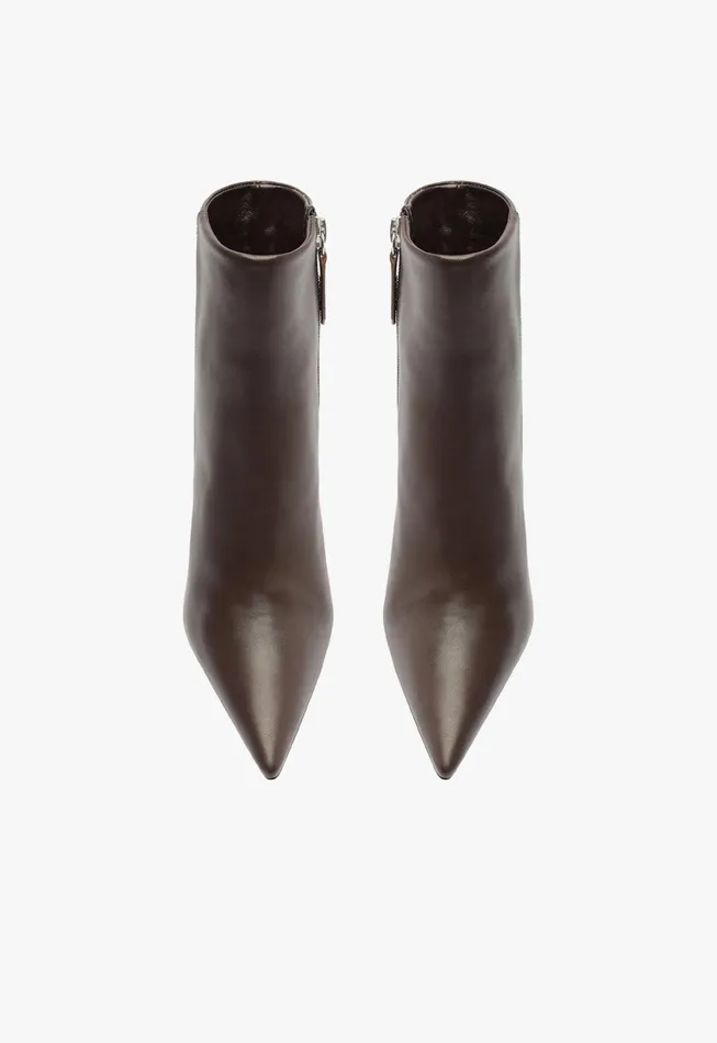 Schutz Shoes Booties Women Mikki Bootie Dark Brown