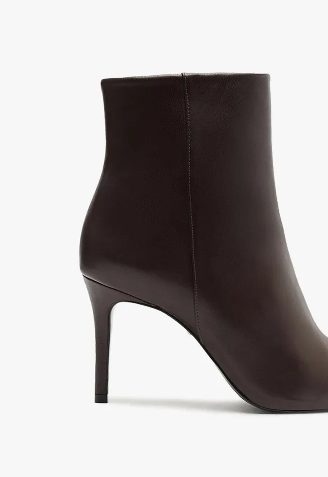 Schutz Shoes Booties Women Mikki Bootie Dark Brown