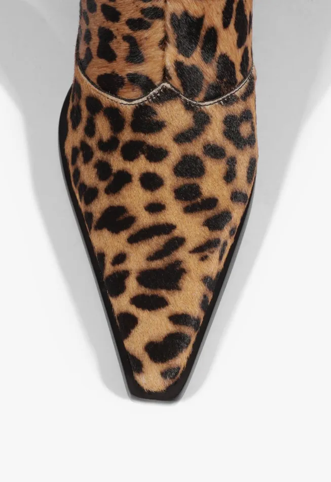 Schutz Shoes Booties Women Raffaela Mid Bootie Animal Print