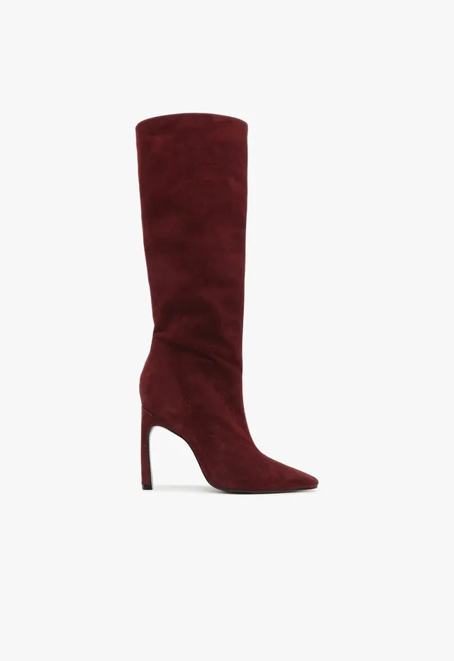 Schutz Shoes Boots Women Cate Curve Boot Cherry Wine