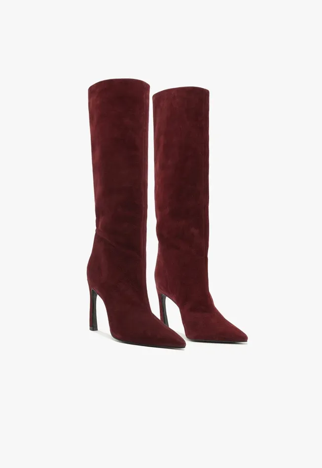 Schutz Shoes Boots Women Cate Curve Boot Cherry Wine