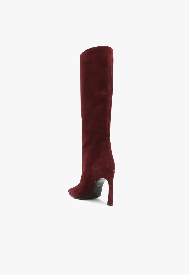 Schutz Shoes Boots Women Cate Curve Boot Cherry Wine