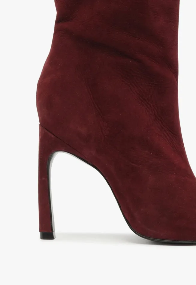 Schutz Shoes Boots Women Cate Curve Boot Cherry Wine