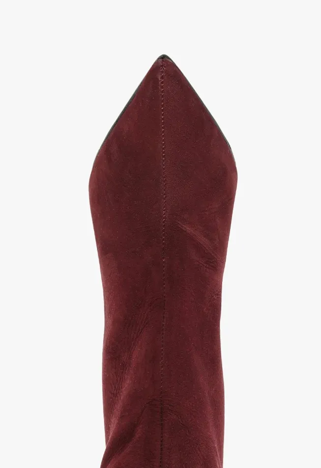 Schutz Shoes Boots Women Cate Curve Boot Cherry Wine