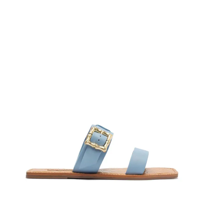 Schutz Shoes Enola Women Enola Double Leather Sandal Blue