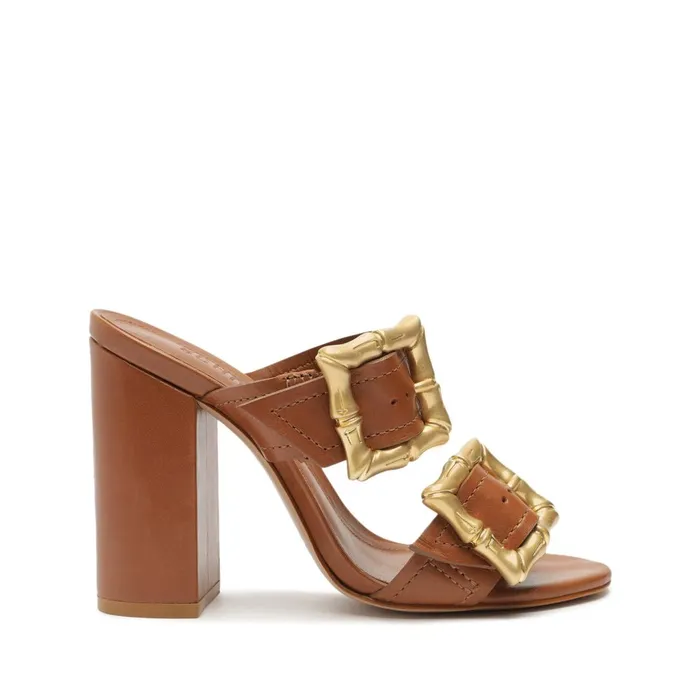 Schutz Shoes Enola Women Enola Leather Sandal New Wood