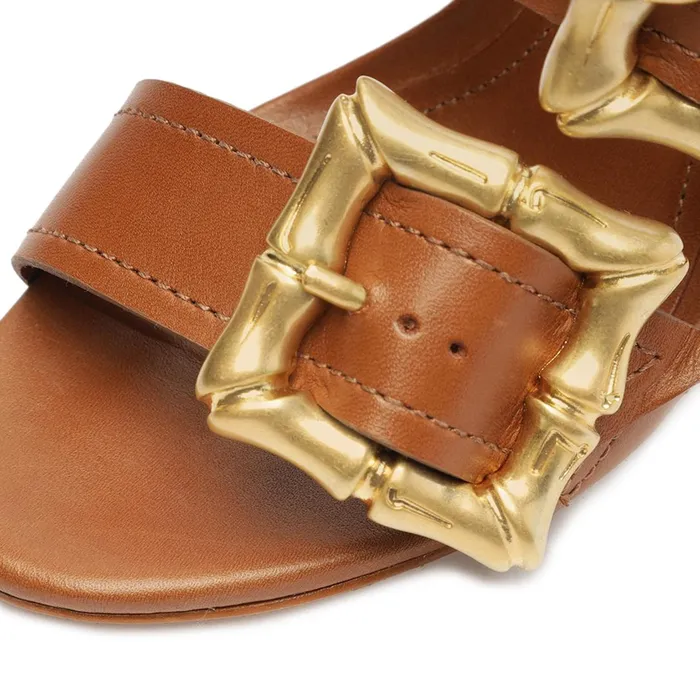 Schutz Shoes Enola Women Enola Leather Sandal New Wood