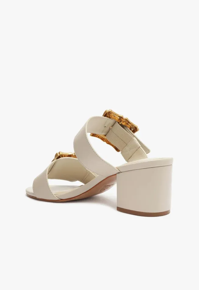 Schutz Shoes Enola Women Enola Mid Block Sandal Pearl