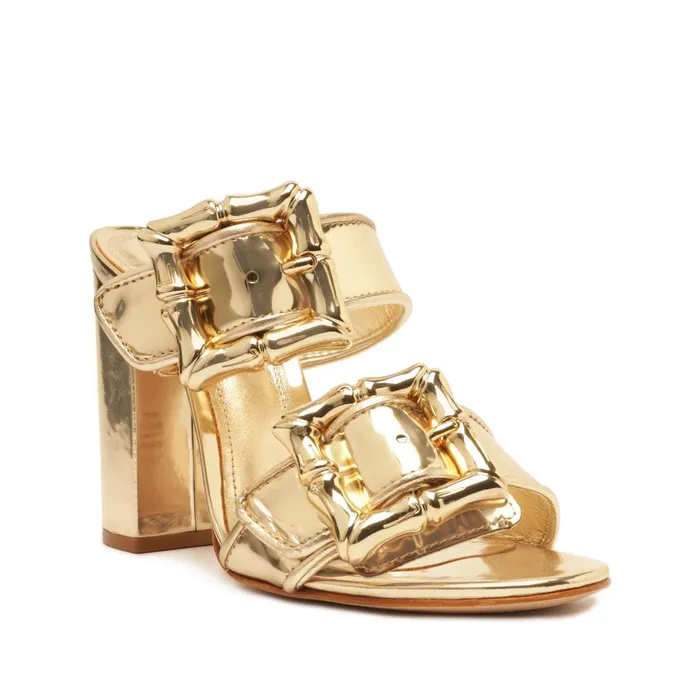 Schutz Shoes Enola Women Enola Specchio Sandal Gold