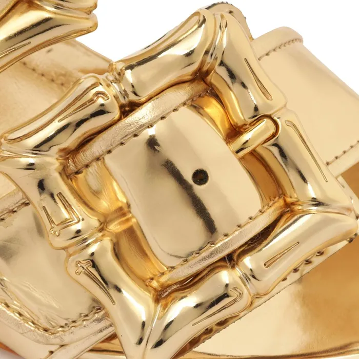 Schutz Shoes Enola Women Enola Specchio Sandal Gold