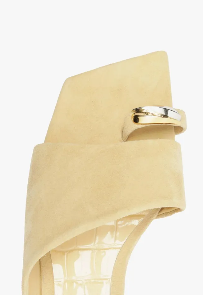 Schutz Shoes Flats Women Jodie Flat Sandal Beige