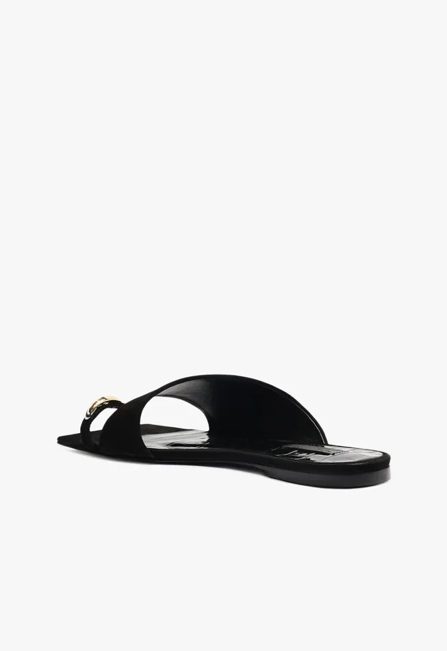 Schutz Shoes Flats Women Jodie Flat Sandal Black