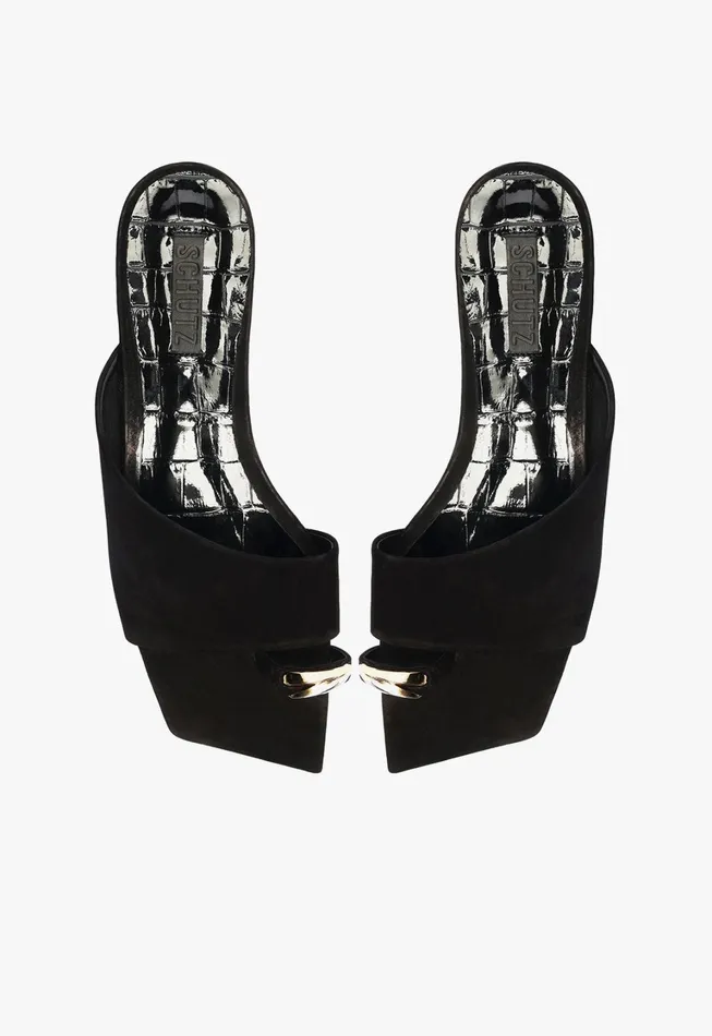 Schutz Shoes Flats Women Jodie Flat Sandal Black