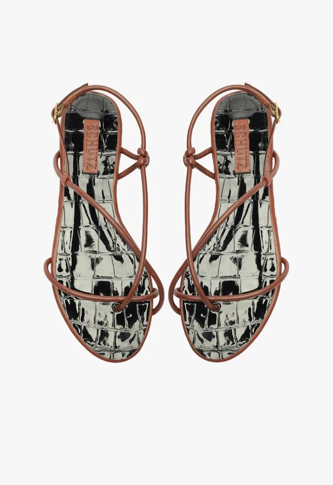 Schutz Shoes Flats Women Malta Flat Sandal Black