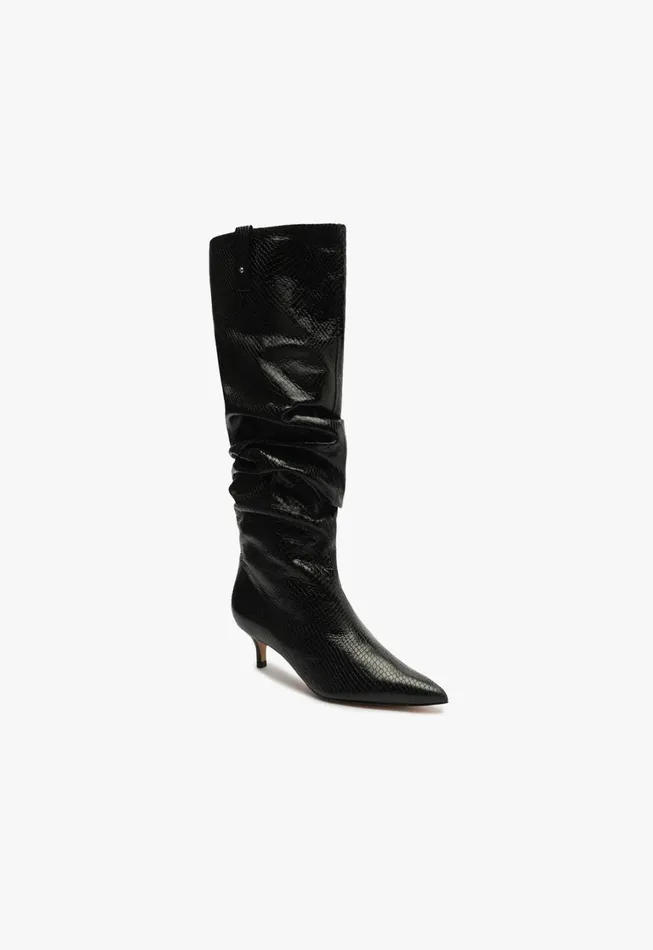 Schutz Shoes Maryana Boots Women Maryana Lo Slouch Boot Black
