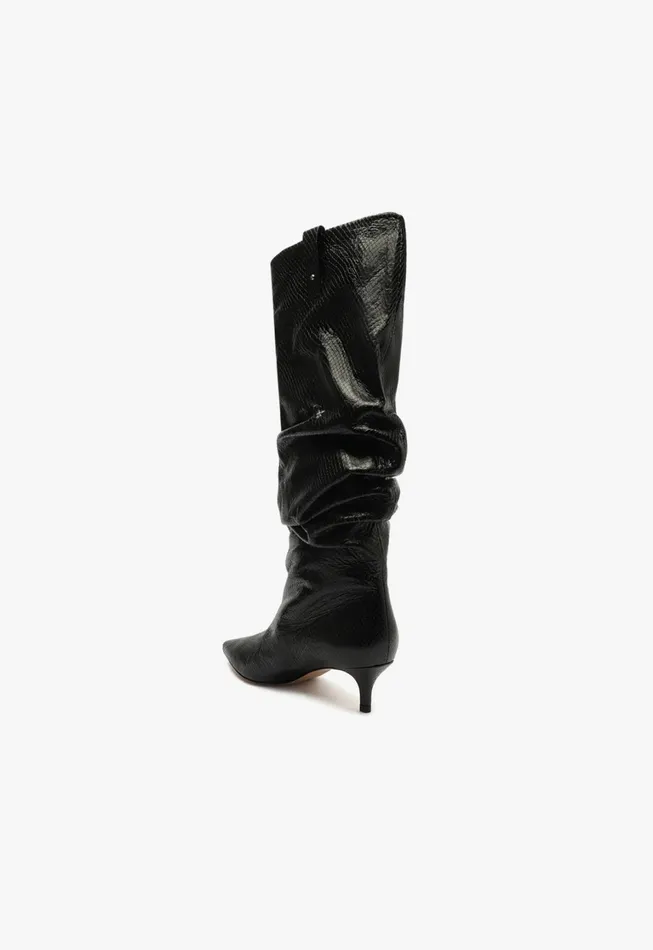 Schutz Shoes Maryana Boots Women Maryana Lo Slouch Boot Black