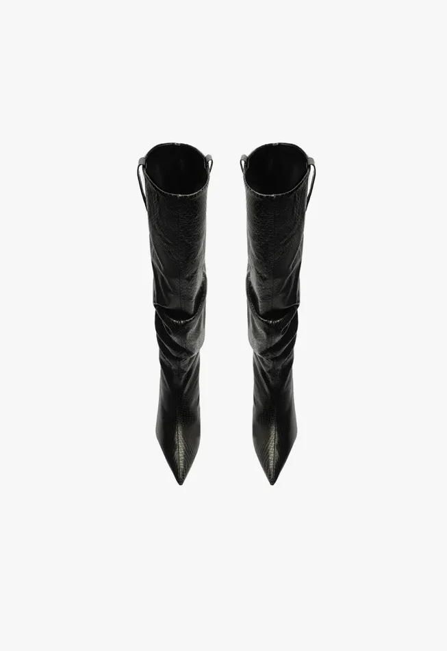 Schutz Shoes Maryana Boots Women Maryana Lo Slouch Boot Black