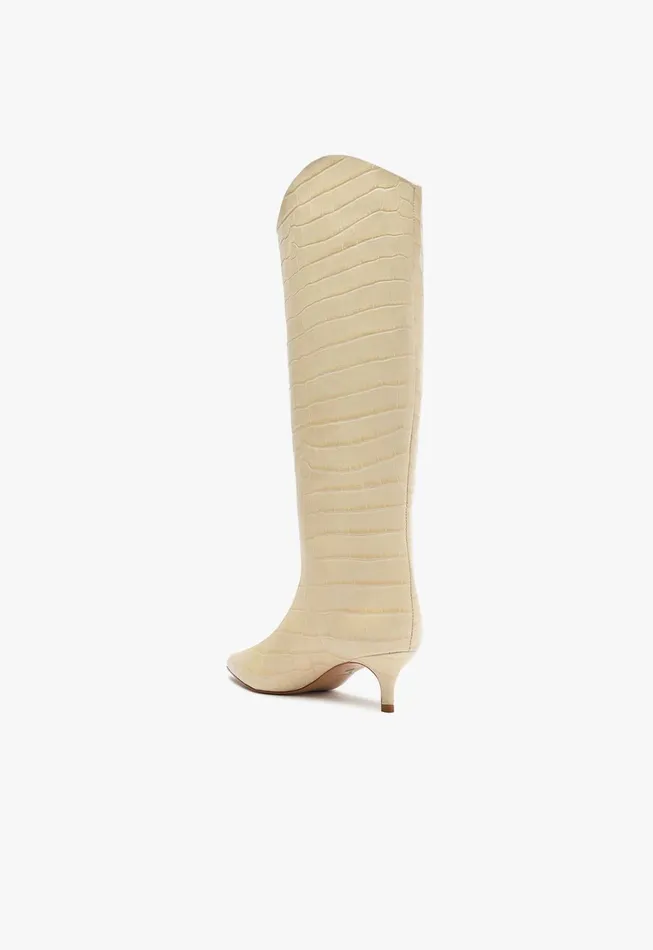 Schutz Shoes Maryana Boots Women Maryana Lo Wide Boot Beige