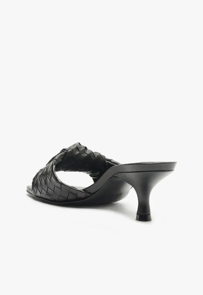 Schutz Shoes Mules Women Kareena Knot Mule Sandal Black