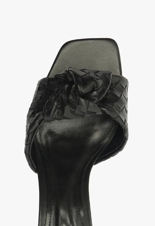 Schutz Shoes Mules Women Kareena Knot Mule Sandal Black