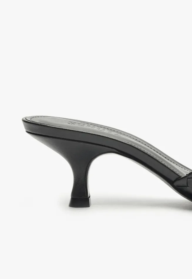 Schutz Shoes Mules Women Kareena Knot Mule Sandal Black