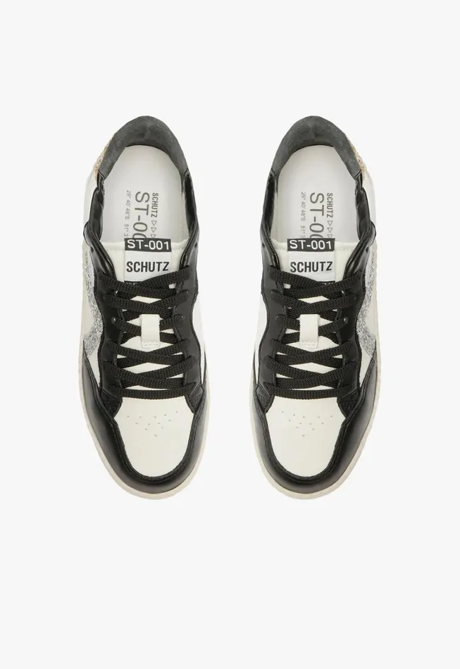 Schutz Shoes Sneakers Women St001 Leather Sneaker Silver Schutz Shoes Sneakers Women St001 Leather Sneaker Silver