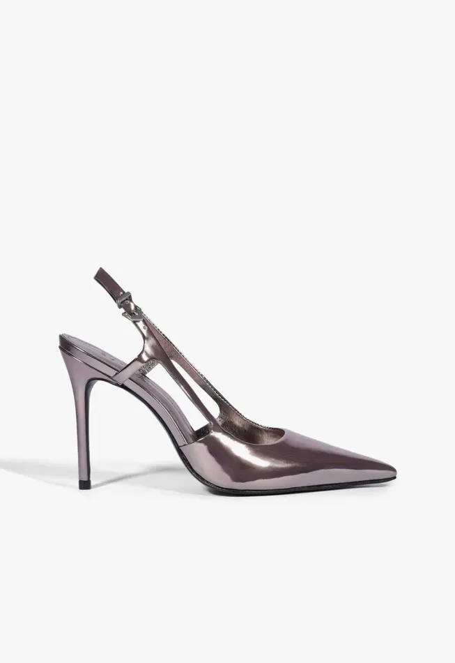 Schutz Shoes Women Boris Sling Pump Silver