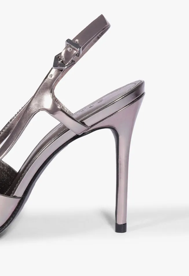 Schutz Shoes Women Boris Sling Pump Silver