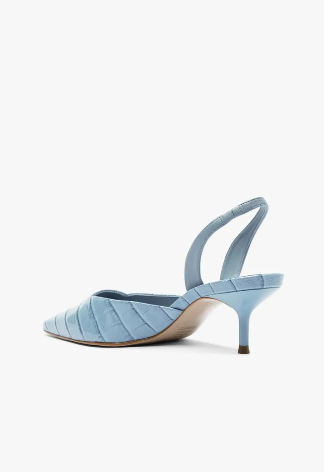 Schutz Shoes Women Paola Mid Sling Pump Blue