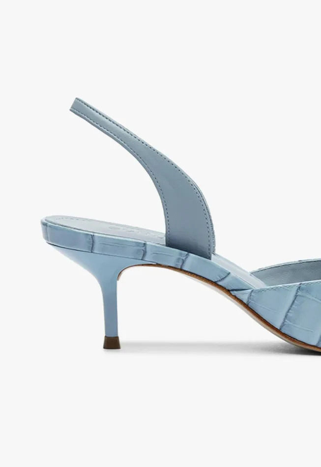 Schutz Shoes Women Paola Mid Sling Pump Blue