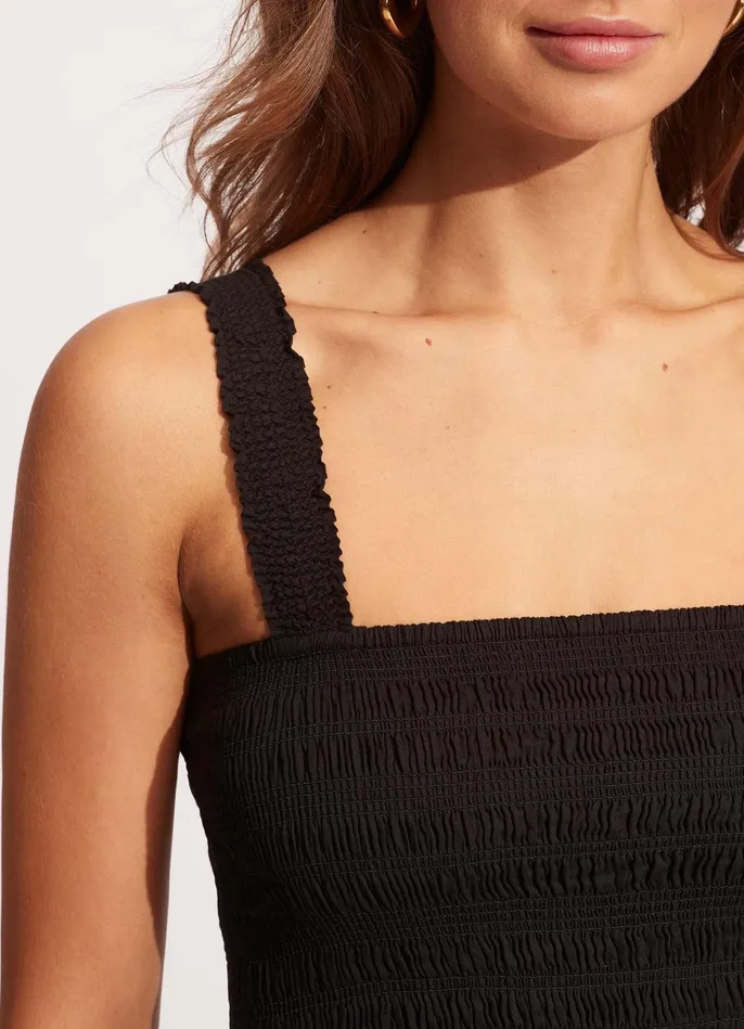 Seafolly Beach House Dress 8211 Black Women Beach Dresses